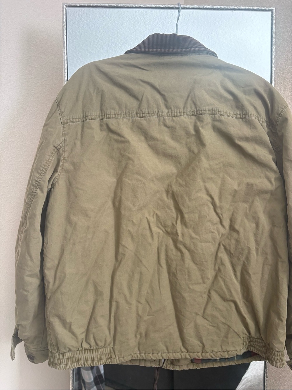 Vintage Polo by Ralph Lauren Men's Olive Corduroy Collar Jacket - Picture 7 of 10